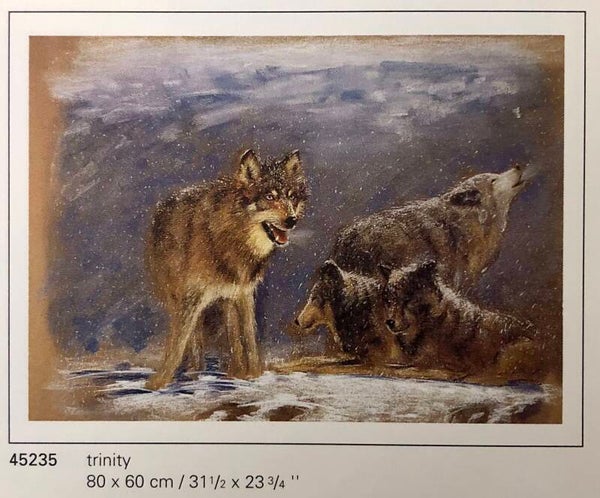 Verkerke Trinity	Wolves quartett  80 x 60 cm Poster 90er Jahre Art