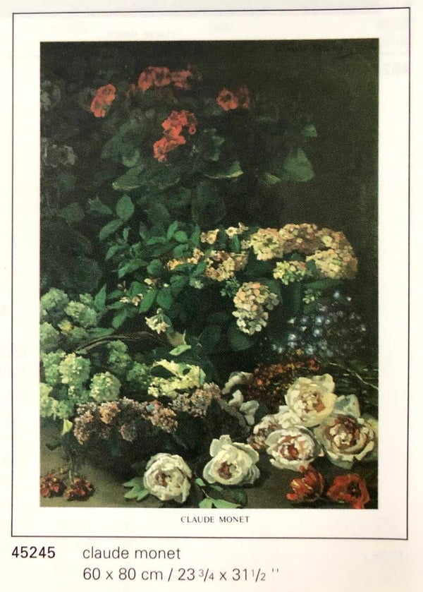 Verkerke Claude Monet	Fleurs Printanieres 80 x 60 cm Poster 90er Jahre Art