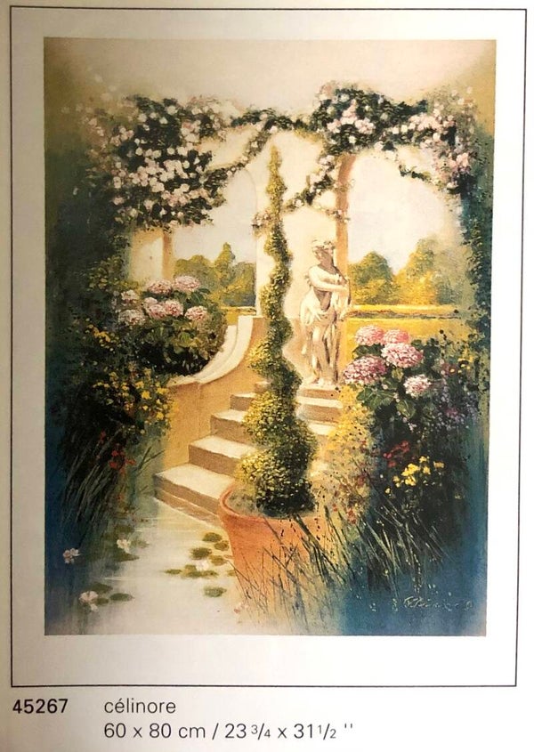 Verkerke Celinore	Summer garden green 80 x 60 cm Poster 90er Jahre Art