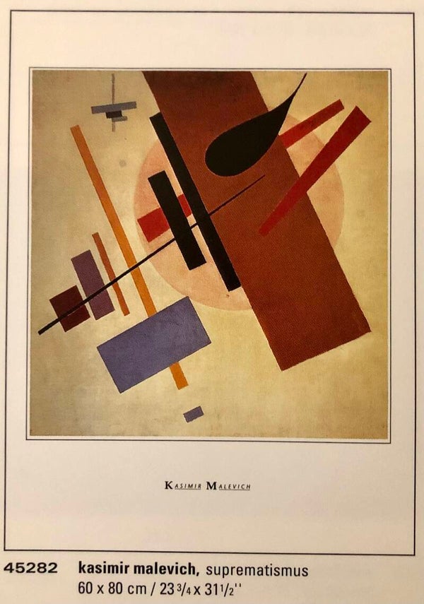 Verkerke Kasimir Malevich	Suprematismus 1917 80 x 60 cm Poster 90er Jahre Art
