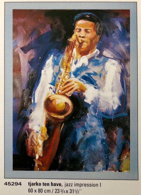 Verkerke Tjarko Ten Have	Jazz Impression 80 x 60 cm Poster 90er Jahre Art