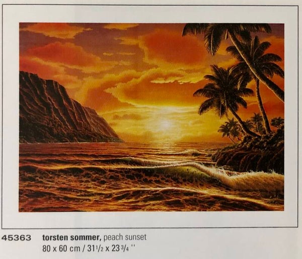 Verkerke Torsten Sommer	Peach Sunset 80 x 60 cm Poster 90er Jahre Art B-Ware gedrückt