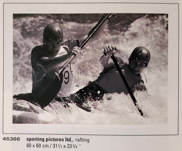 Verkerke Sporting Pictures	Rafting 80 x 60 cm Poster 90er Jahre Art