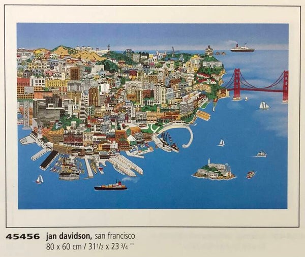 90er Jahre Jan Davidson	San Francisco 80 cm x 60 cm Kunstdruck