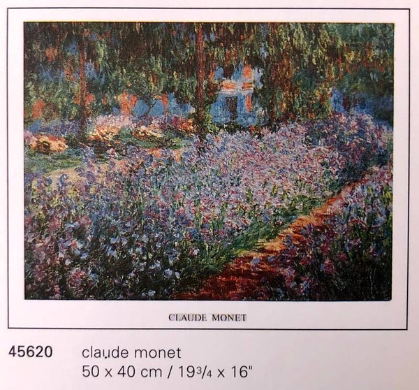 Verkerke Midi Poster Claude Monet	Le jardin d'artiste a Giverny 40 cm x 50 cm Poster Weihnachtsgeschenk vintage