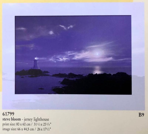 90er Jahre Poster Steve Bloom	Jersey  lighthouse 80 cm x 60 cm Kunstdruck