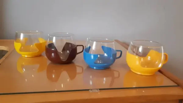 Teegläser Bowlegläser 60er 70er Jahre vintage original einzeln zu kaufen 1 Stück Stückpreis