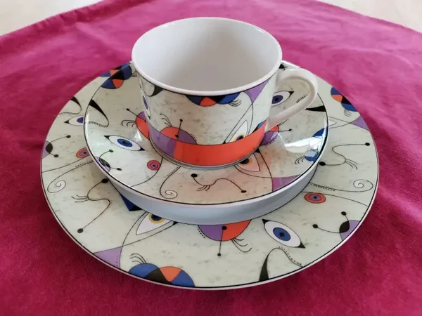 Eschenbach living colors colours 80er 90er rar Pop Art 1 Gedeck (6 verfügbar)