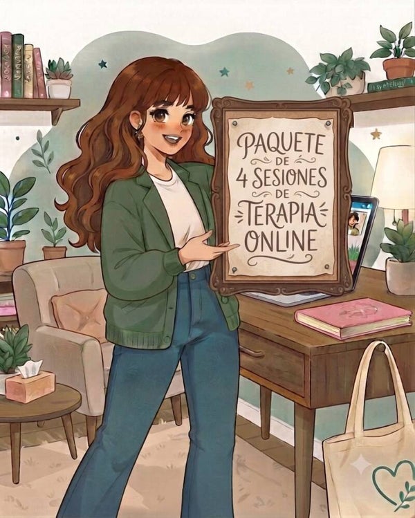 Paquete de 4 sesiones de terapia ONLINE