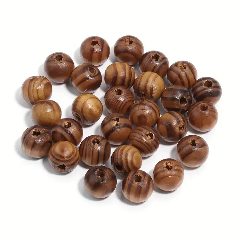 Perles En Bois De Pin