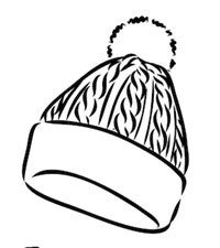 Bonnet avec pompom, à partir de ...