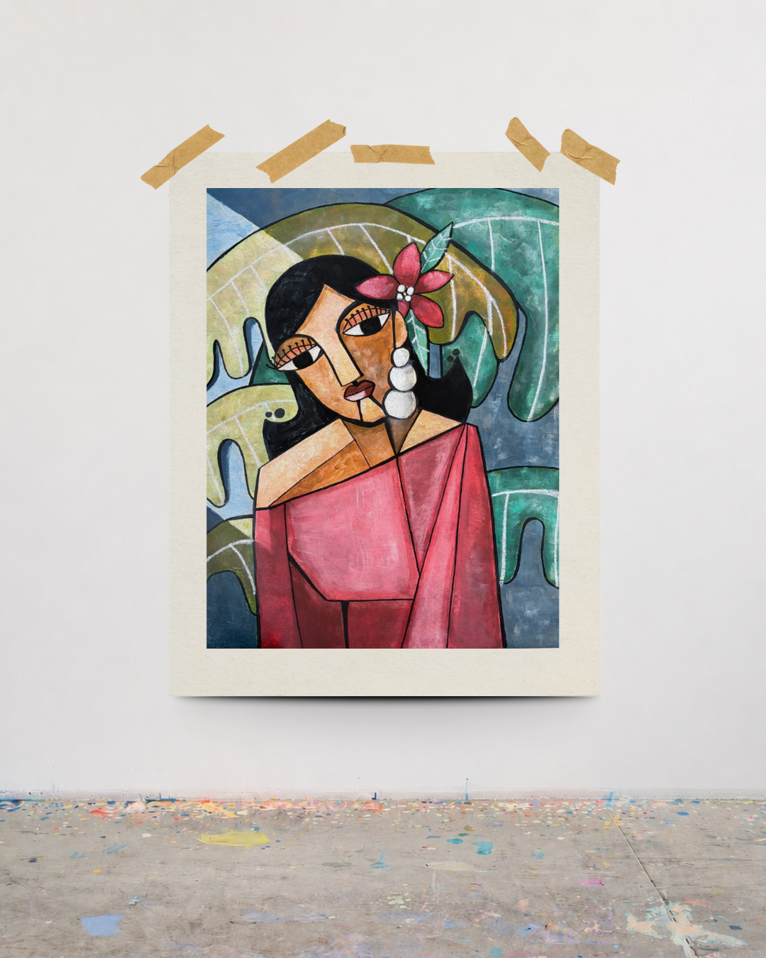 “Woman with a Flower”