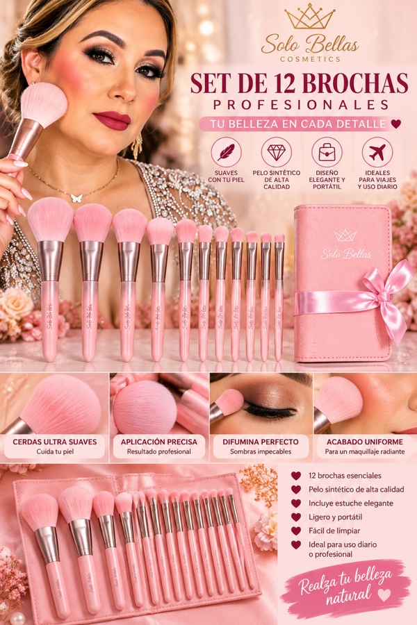 Rosé Beauty Brushes