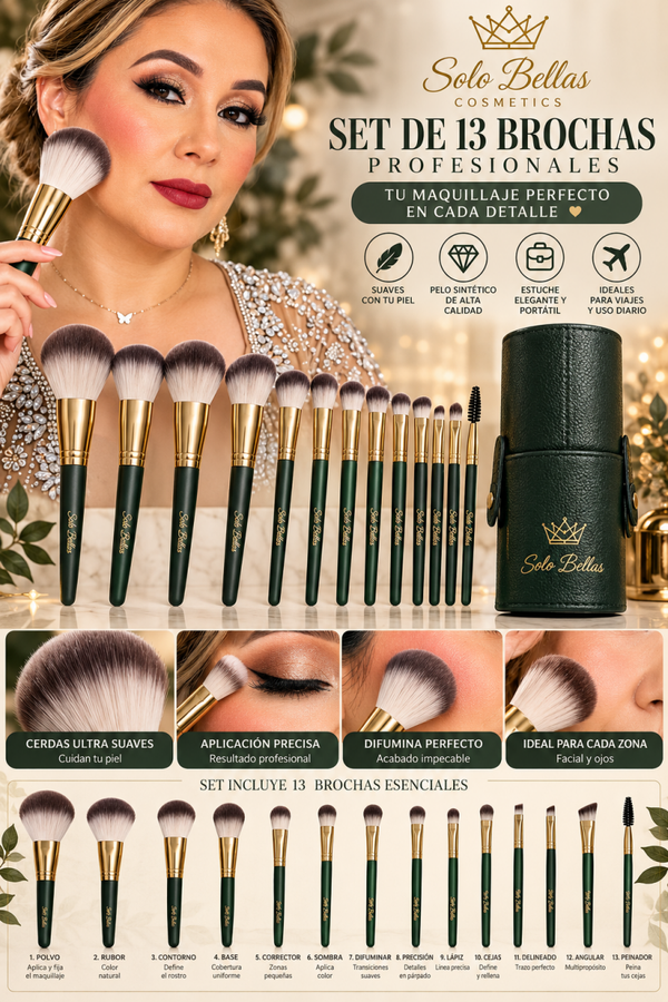 Emerald Luxe Brushes