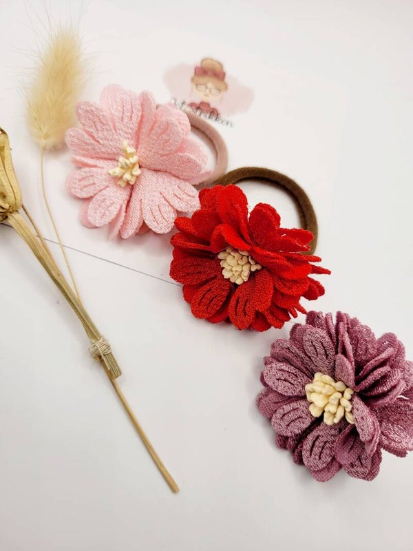 Haarelastiek bloem