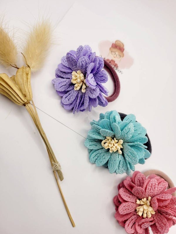 Haarelastiek bloem