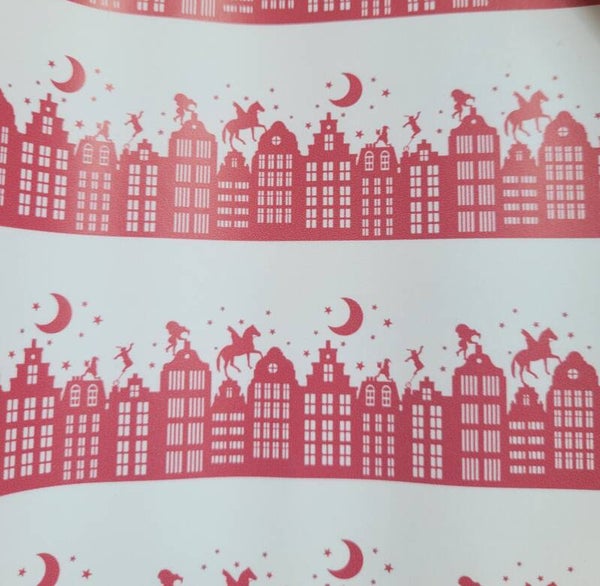 Mooi glad leer ( oud roze /wit)