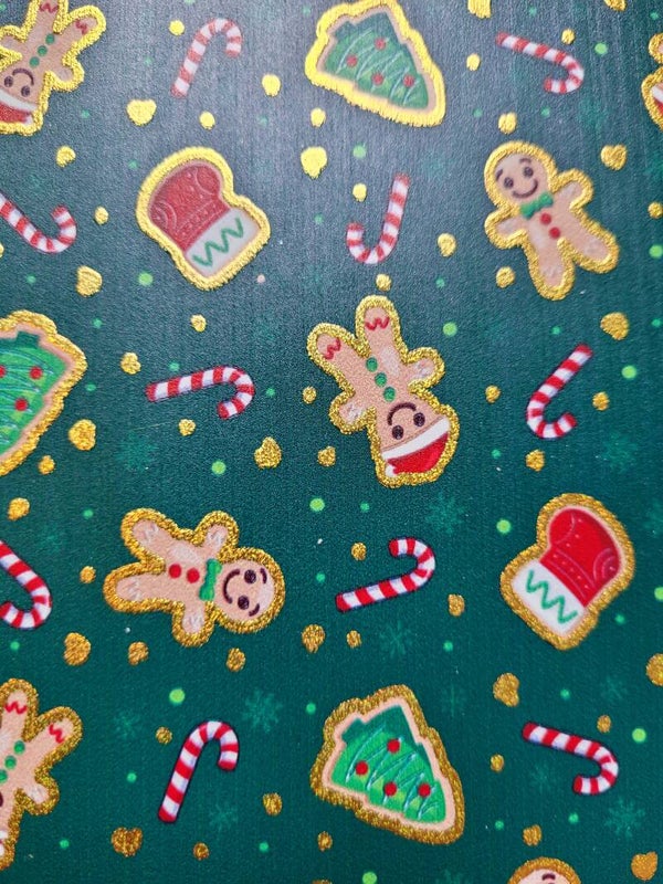 Mooi glad leer met goud