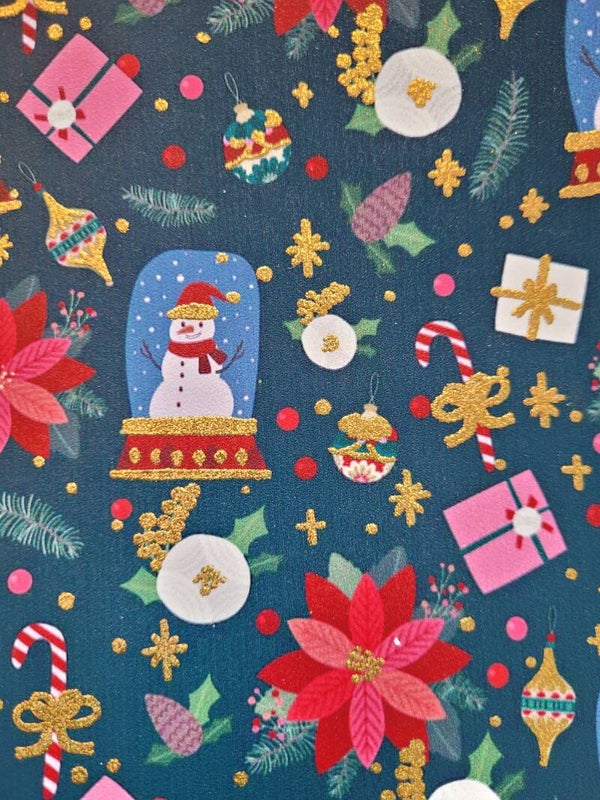 Mooi glad leer met goud