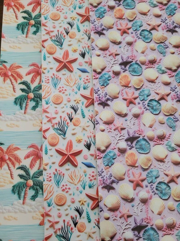 3 vellen mooi glad leer