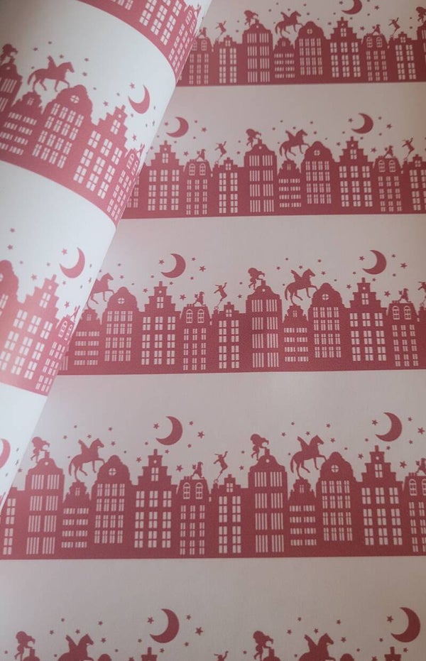 Mooi glad leer - oud roze