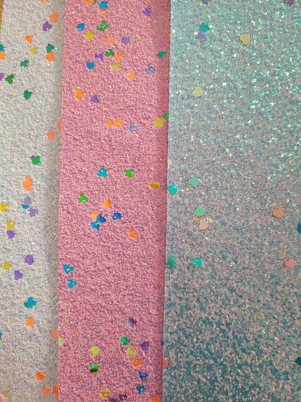 Voordeelset - 3 vellen grove glitter