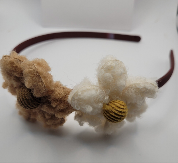 Diadeem bloemen - met tandjes