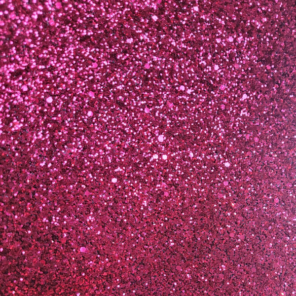 Glitter leer - donker roze