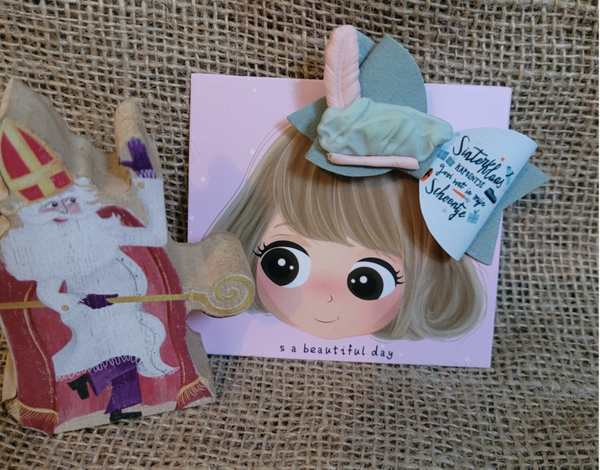 Haarstrik 7cm - met fimo