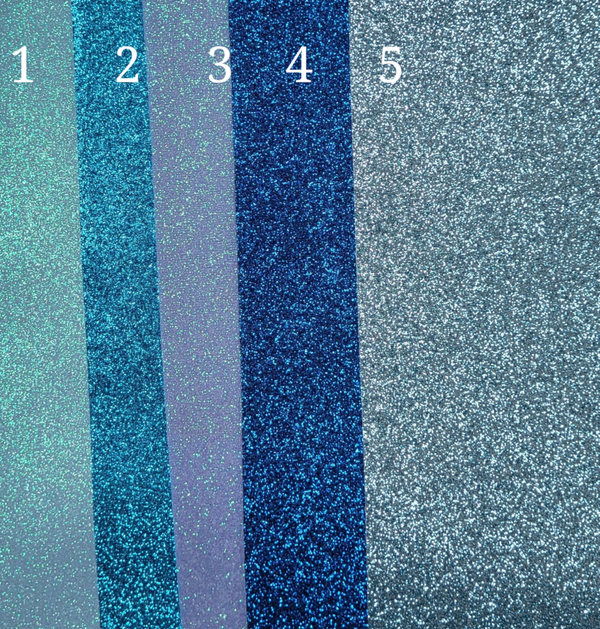 Fijne glitter -  blauw