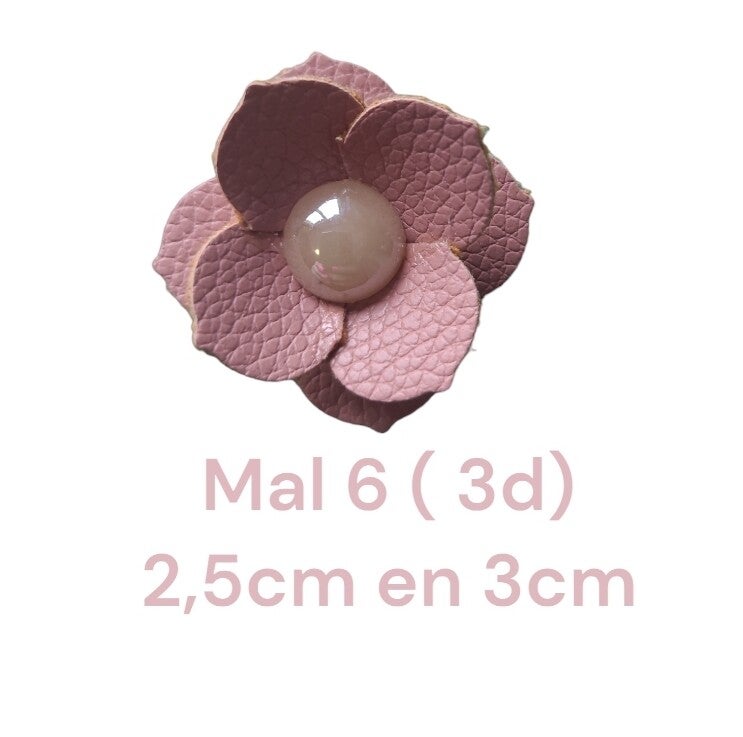 Mal 6 ( 3D bloem) - 2,5 en 3cm
