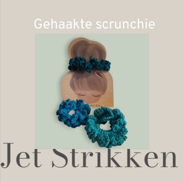 Gehaakte scrunchie - 3 stuks