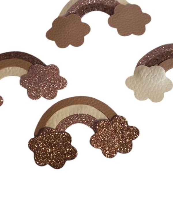 Per stuk leuke regenboogjes + alligatorclip