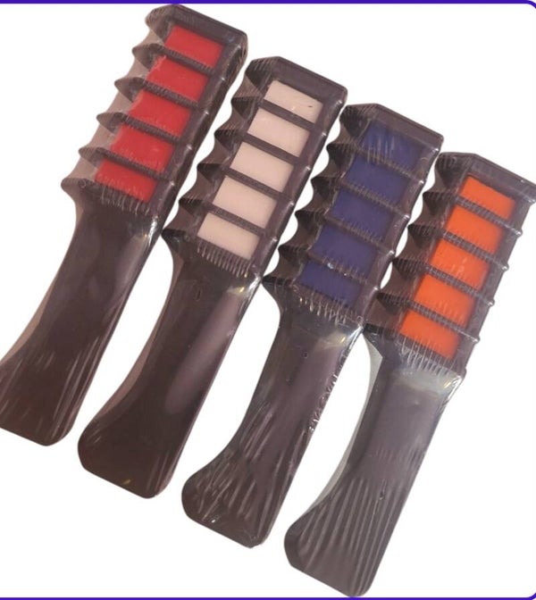 Haarkrijt rood- wit - blauw - oranje