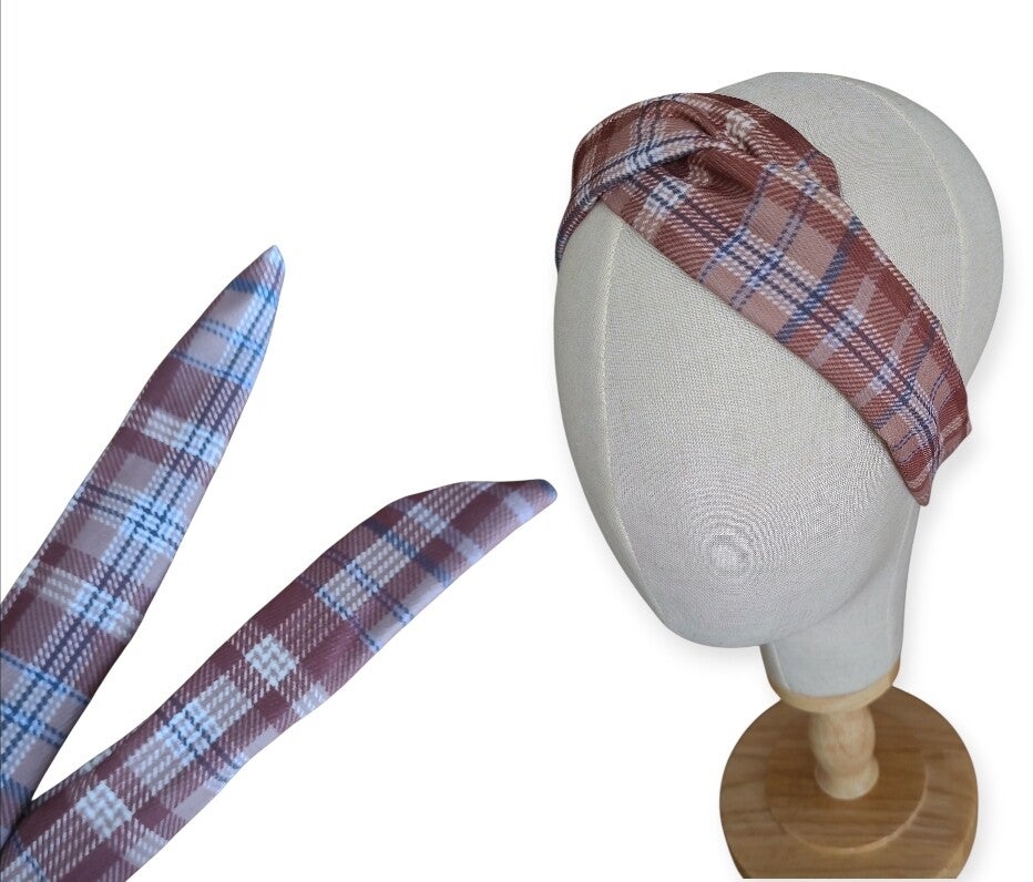 Twist haarband - bruin