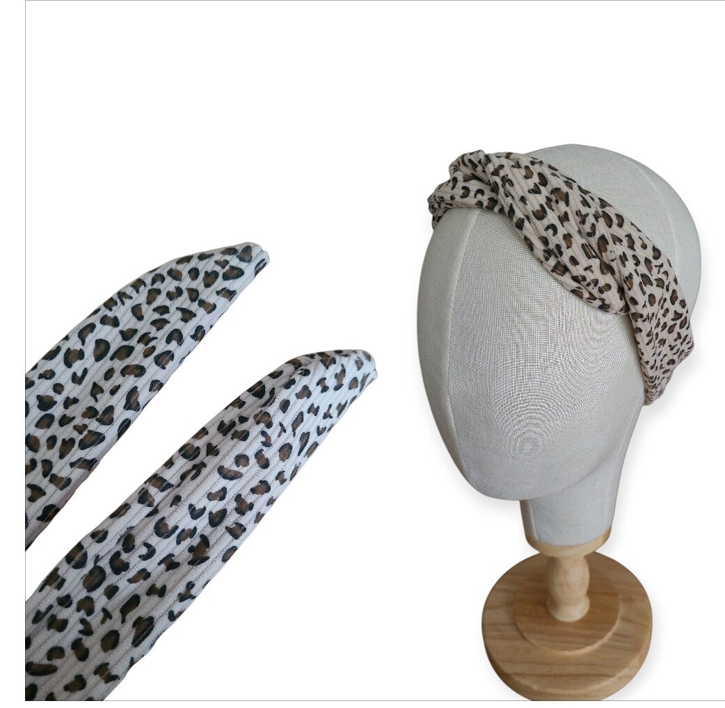 Twist haarband - panter print