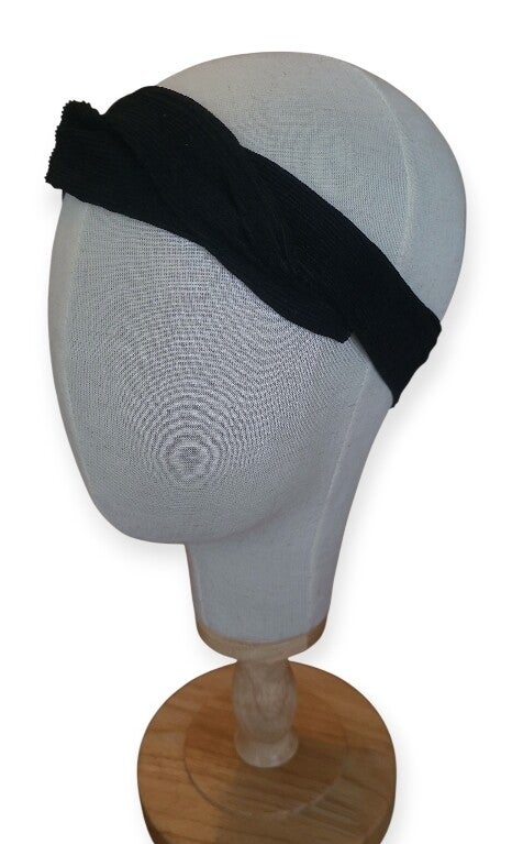 Twist haarband - zwart