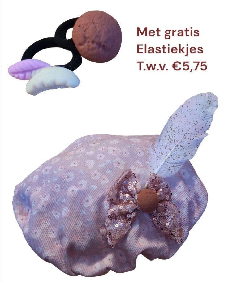 Pietenmuts - met knoopsgat elastiek, dus opmaat te verstellen