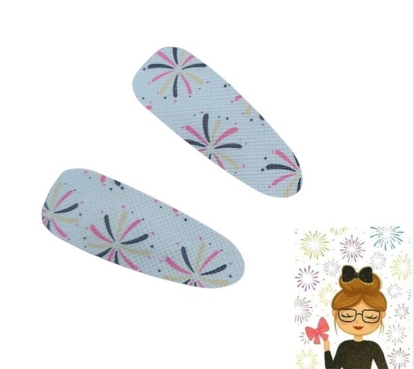 4cm haarclipje - setje van 2