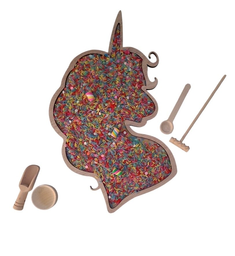 Speelrijst unicorn - 500gram