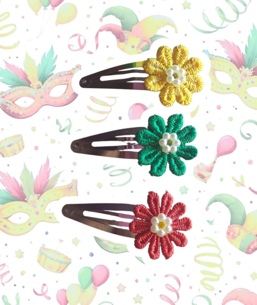 Carnaval - 3 haarclips