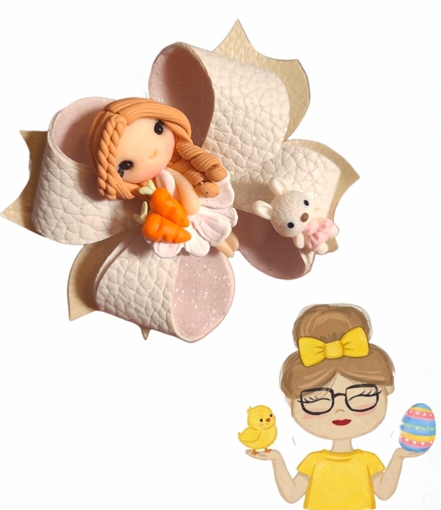 Pasen fimo haarstrik