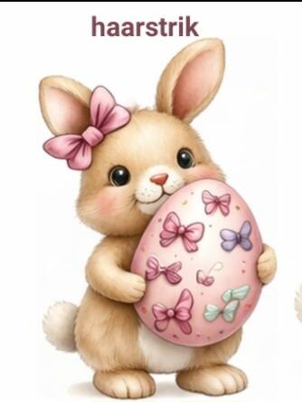 Haarstrik - bij jou bestelling krijg jij een mooie fimo haarstrik ( 1 haasje per klant)