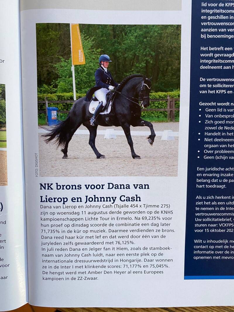 Johnny Cash TKJ Friese sport hengst