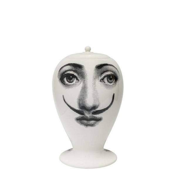 Fornasetti Vase La femme aux moustaches black-white