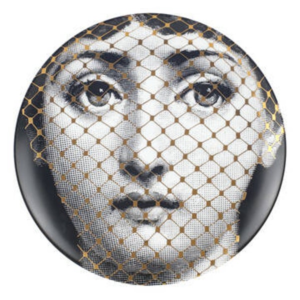 Fornasetti Tema e Variazioni Wall Plate - No.078 Gold
