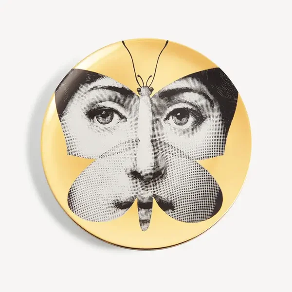 Fornasetti Tema e Variazioni Wall Plate - No.096 Gold