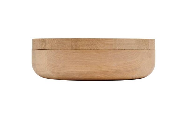 Wow VVD-pottery large full oak ø30 / oak lid 3053