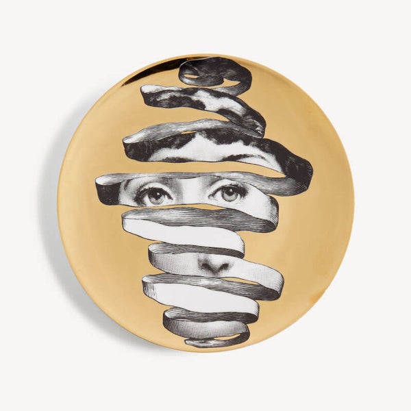 Fornasetti Tema e Variazioni Wall Plate - No.297 Gold