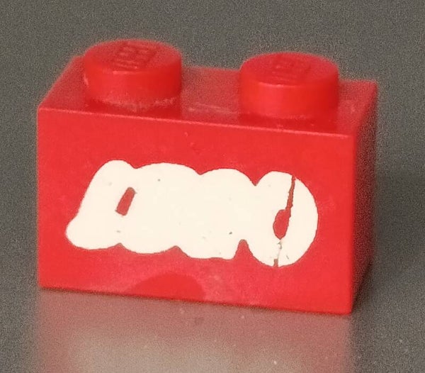 Red brick with misprint